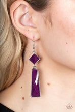 Load image into Gallery viewer, Paparazzi Hollywood Harmony - Purple earring
