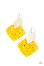 Load image into Gallery viewer, Sabbatical WEAVE - Yellow earring
