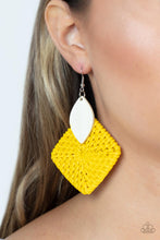 Load image into Gallery viewer, Sabbatical WEAVE - Yellow earring
