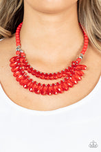 Load image into Gallery viewer, All Across the Globetrotter - Red necklace
