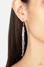 Load image into Gallery viewer, Cosmic Cascade - Silver earring
