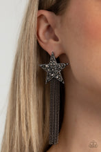 Load image into Gallery viewer, Paparazzi Superstar Solo - Black earring
