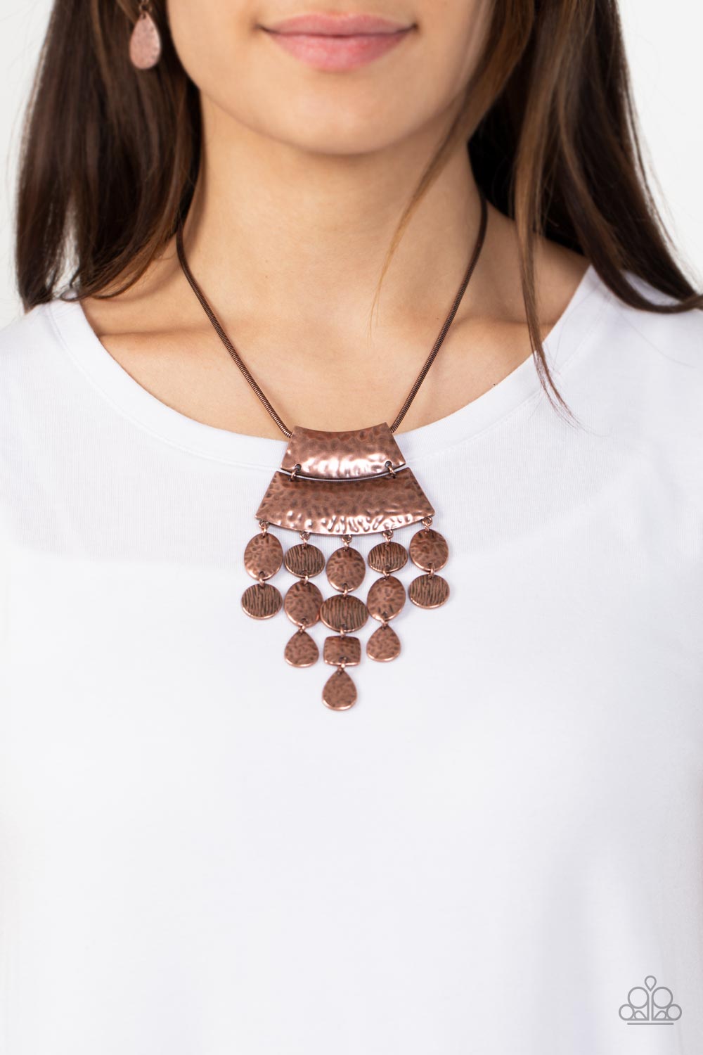 Paparazzi Totem Trek - Copper necklace