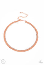 Load image into Gallery viewer, Paparazzi Glitzy Gusto - Copper necklace
