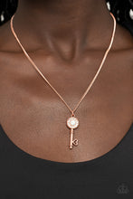 Load image into Gallery viewer, Prized Key Player - Copper necklace
