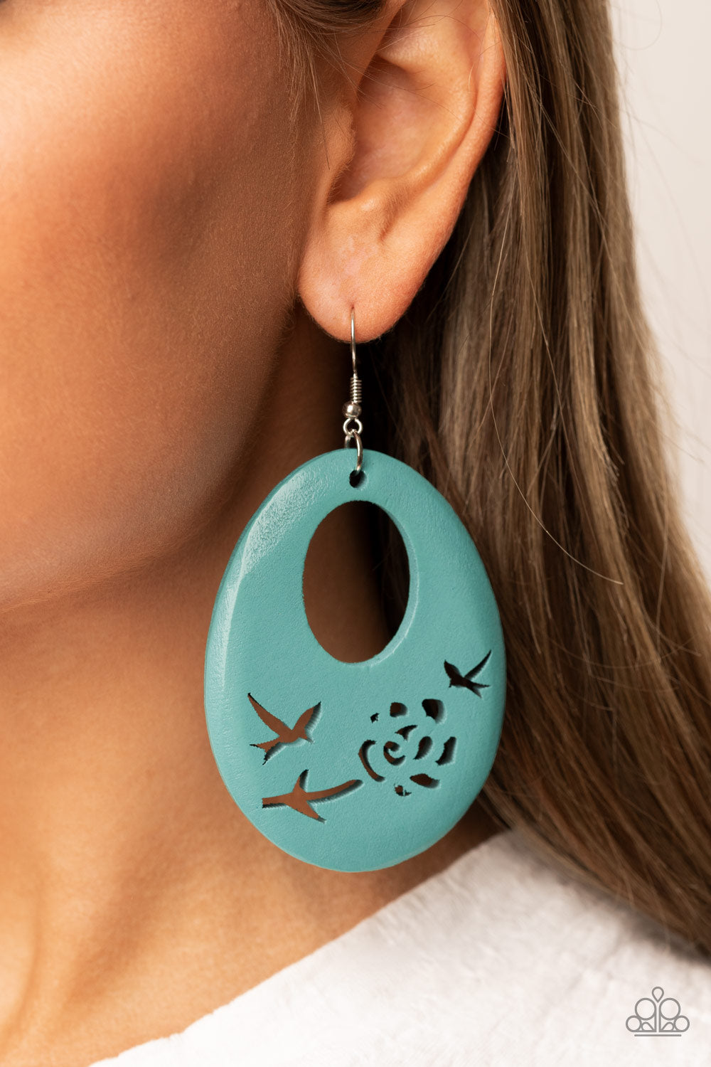 Home Tweet Home - Blue earring