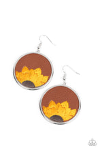 Load image into Gallery viewer, Sun-Kissed Sunflowers - Brown earring
