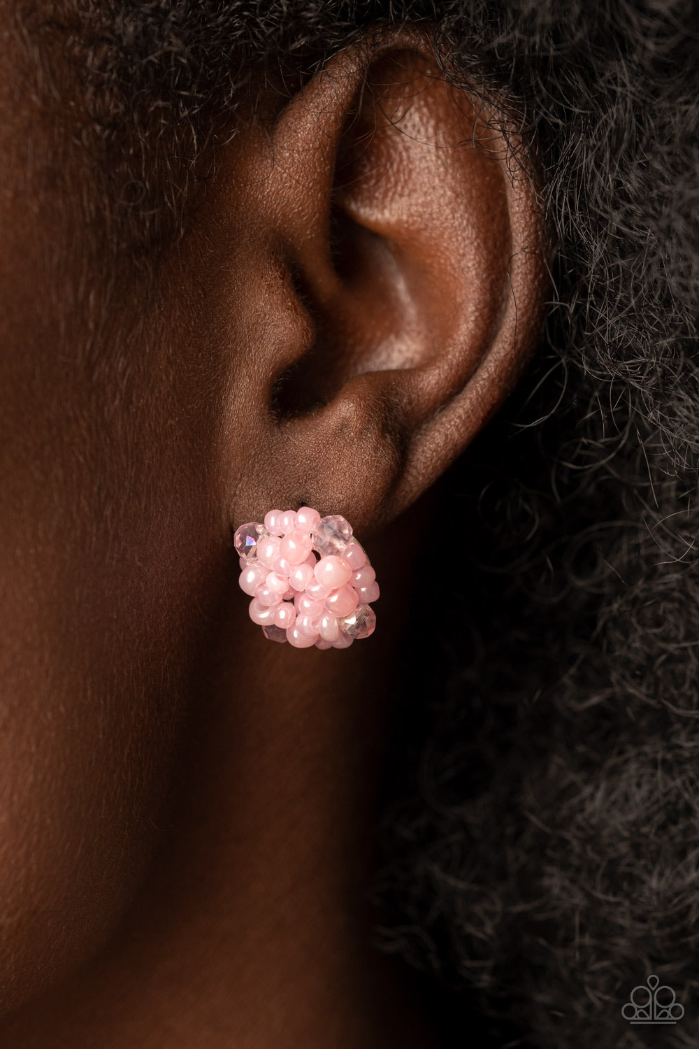 Bunches of Bubbly - Pink earring