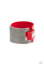 Load image into Gallery viewer, Studded Synchronism - Red bracelet
