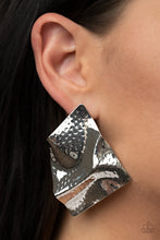 Load image into Gallery viewer, Modern Maverick - Silver earring
