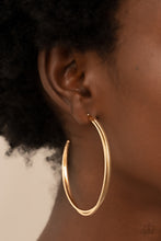 Load image into Gallery viewer, Monochromatic Curves - Gold earring
