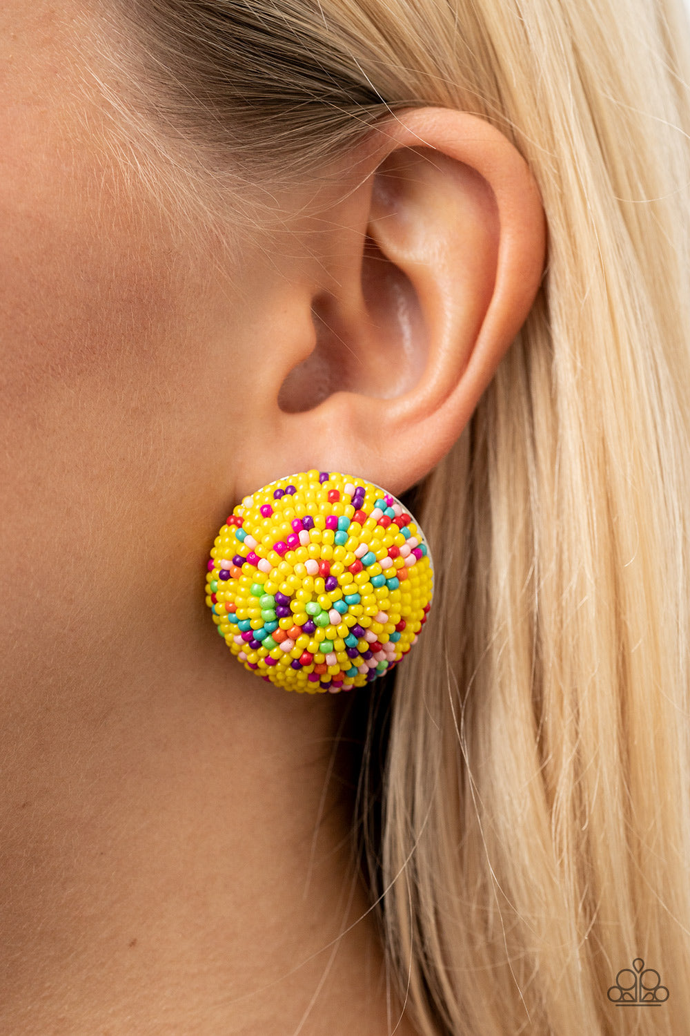 Paparazzi Kaleidoscope Sky - Yellow earring