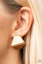 Load image into Gallery viewer, Generically Geometric - Brown earring
