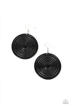 Load image into Gallery viewer, Caribbean Cymbal - Black earring
