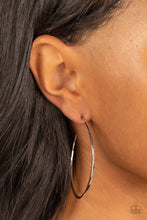 Load image into Gallery viewer, Can I Get a Hoop Hoop - Silver earring
