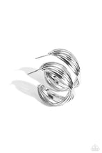 Load image into Gallery viewer, Paparazzi Curvy and Worthy - Silver earring
