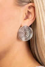 Load image into Gallery viewer, Paparazzi COIL Over - Silver earring
