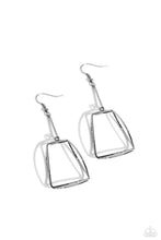 Load image into Gallery viewer, Paparazzi Trapezoidal Transcendence - Black earring
