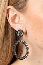 Load image into Gallery viewer, Paparazzi GLOW You Away - Black earring
