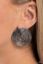 Load image into Gallery viewer, Paparazzi COIL Over - Black earring
