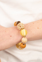 Load image into Gallery viewer, Happily Homespun - Yellow bracelet
