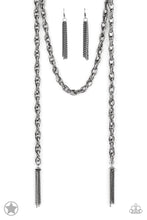 Load image into Gallery viewer, Scarfed for Attention - Gunmetal necklace
