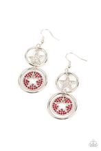 Load image into Gallery viewer, Liberty and Sparkle for All - Red earring
