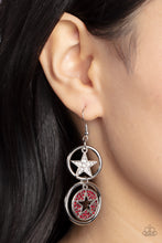 Load image into Gallery viewer, Liberty and Sparkle for All - Red earring
