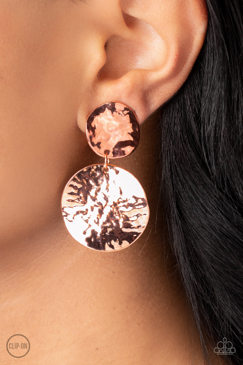 Paparazzi Rush Hour - Copper earring