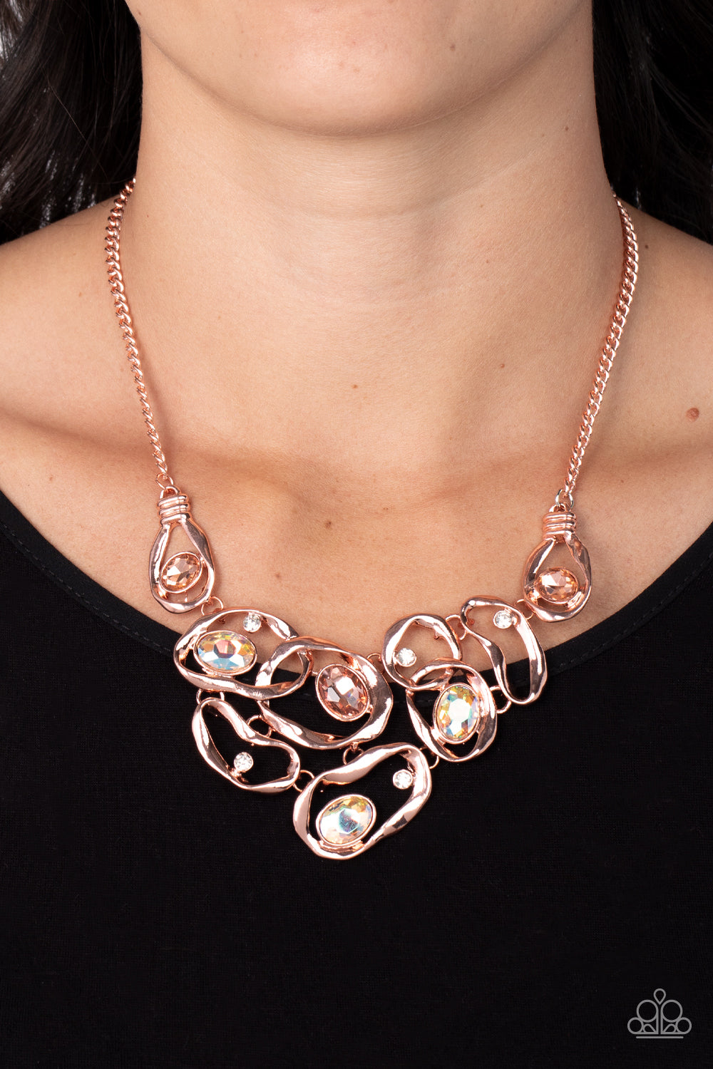 Paparazzi Warp Speed - Copper necklace