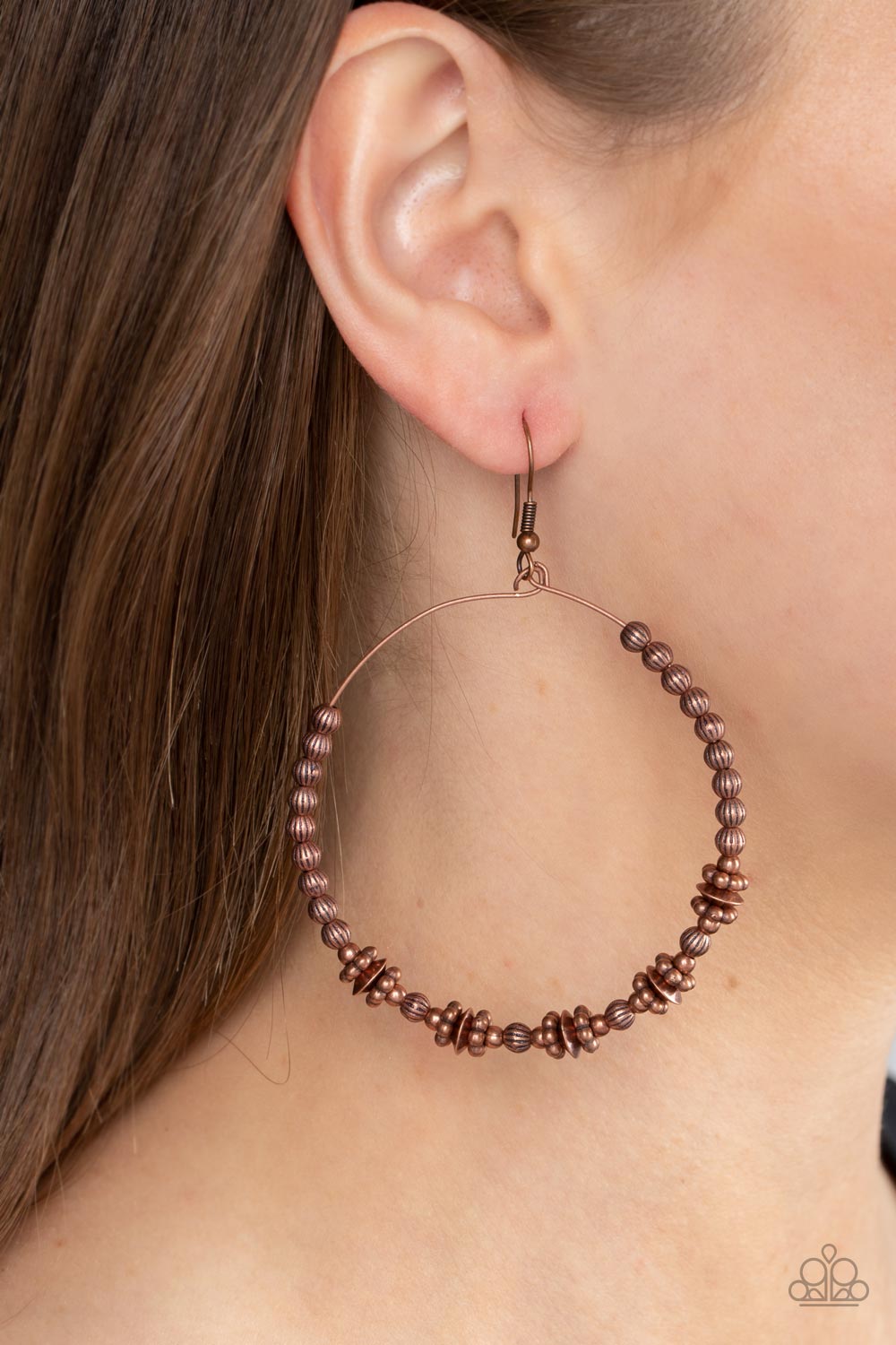 Simple Synchrony - Copper earring