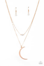 Load image into Gallery viewer, Modern Moonbeam - Rose Gold necklace
