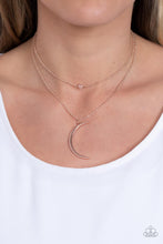 Load image into Gallery viewer, Modern Moonbeam - Rose Gold necklace
