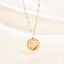 Load image into Gallery viewer, Paparazzi Heart Full of Faith - Gold necklace
