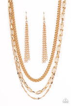 Load image into Gallery viewer, Paparazzi Galvanized Grit - Gold necklace
