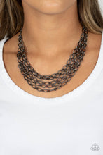 Load image into Gallery viewer, Paparazzi House of CHAIN - Black necklace
