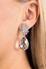 Load image into Gallery viewer, Paparazzi Stellar Shooting Star - White earring
