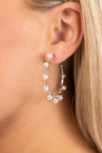 Load image into Gallery viewer, Paparazzi Night at the Gala - White earring
