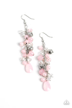 Load image into Gallery viewer, Paparazzi Cheeky Cascade - Pink earring
