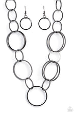 Load image into Gallery viewer, Paparazzi Shimmering Symphony - Black necklace
