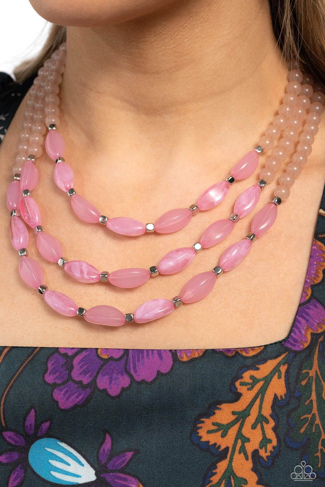 Paparazzi I BEAD You Now - Pink necklace