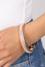 Load image into Gallery viewer, Paparazzi Rippling Reunion - Rose Gold bracelet
