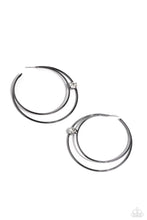 Load image into Gallery viewer, Paparazzi Theater HOOP - Black earring
