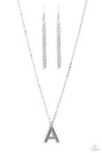 Load image into Gallery viewer, Paparazzi Leave Your Initials - Silver - A - necklace
