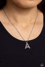 Load image into Gallery viewer, Paparazzi Leave Your Initials - Silver - A - necklace
