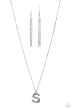 Load image into Gallery viewer, Paparazzi Leave Your Initials - Silver - S - necklace.
