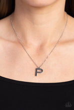 Load image into Gallery viewer, Paparazzi Leave Your Initials - Silver - P - necklace
