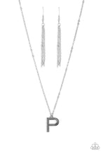 Load image into Gallery viewer, Paparazzi Leave Your Initials - Silver - P - necklace
