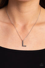 Load image into Gallery viewer, Paparazzi Leave Your Initials - Silver - L - necklace
