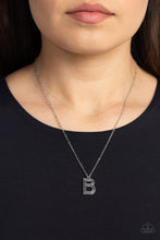 Load image into Gallery viewer, Paparazzi Leave Your Initials - Silver - B - necklace
